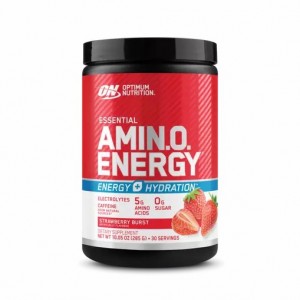 Optimum Nutrition Essential AMIN.O. ENERGY + Electrolytes Strawberry Burst 0.63 lb (30 Servings) | 96837UVFA