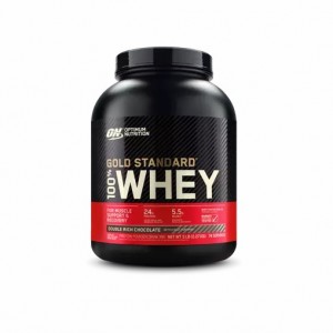 Optimum Nutrition GOLD STANDARD 100% WHEY™ Double Rich Chocolate 5 lb (74 Servings) | 15326EBYX