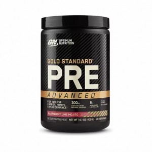 Optimum Nutrition GOLD STANDARD® Pre Advanced Raspberry Lime Mojito 0.88 lb (20 Servings) | 13806QAJK