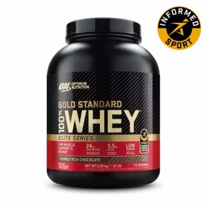 Optimum Nutrition Gold Standard 100% Whey - Elite Series Double Rich Chocolate 2.27 kg (74) | 63754UTVW