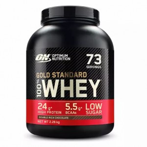 Optimum Nutrition Gold Standard 100% Whey Protein Powder Double Rich Chocolate 2.26 kg (76 Servings) | 89534RXBN