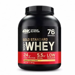 Optimum Nutrition Gold Standard 100% Whey Protein Powder French Vanilla 2.28 kg (76 Servings) | 94850OGJQ