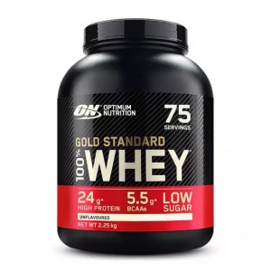 Optimum Nutrition Gold Standard 100% Whey Protein Powder Unflavoured 2.25 kg (75 Servings) | 67538PMDJ