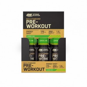 Optimum Nutrition Gold Standard Pre-Workout Shot Lemon Lime 720 ml (12 pieces) | 64190YAKB