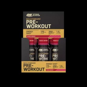 Optimum Nutrition Gold Standard Pre-Workout Shot Mixed Berry 720 ml (12 pieces) | 06452PSLD