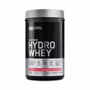 Optimum Nutrition PLATINUM HYDROWHEY™ Supercharged Strawberry 1.76 lb (20 Servings) | 93405SXHB