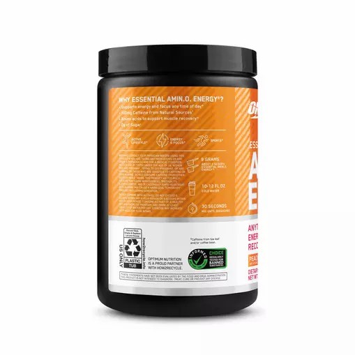 Optimum Nutrition ESSENTIAL AMIN.O. ENERGY® *new* Peach Mango Tango - Notify Me 0.6 lb - Notify me | 53204HQTR