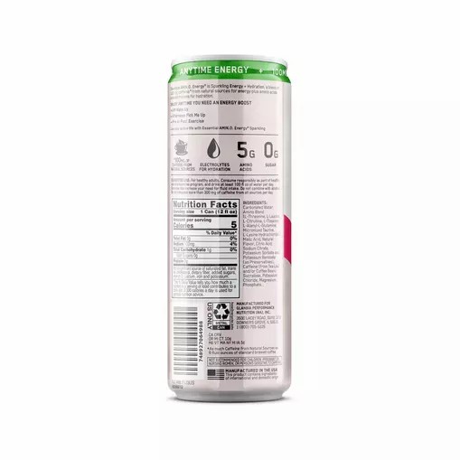 Optimum Nutrition ESSENTIAL AMIN.O. ENERGY+ Electrolytes Sparkling *new* Cocoberry Breeze 355ml * 12 Cans (12 Servings) | 34062XUMS