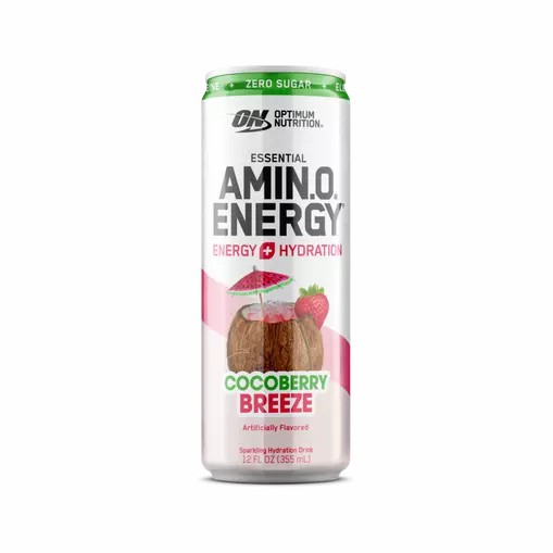 Optimum Nutrition ESSENTIAL AMIN.O. ENERGY+ Electrolytes Sparkling *new* Cocoberry Breeze 355ml * 12 Cans (12 Servings) | 34062XUMS