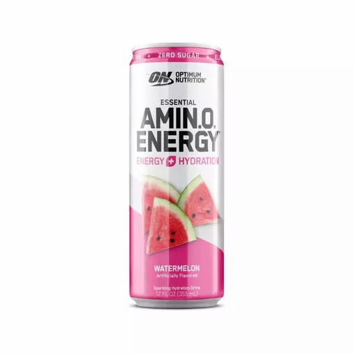 Optimum Nutrition ESSENTIAL AMIN.O. ENERGY+ Electrolytes Sparkling Watermelon 355ml * 12 Cans (12 Servings) | 21369LSGM