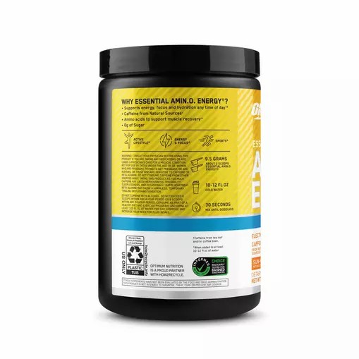 Optimum Nutrition Essential AMIN.O. ENERGY + Electrolytes *new* Sun-kissed Citrus 0.63 lb (30 Servings) | 74952MDXA