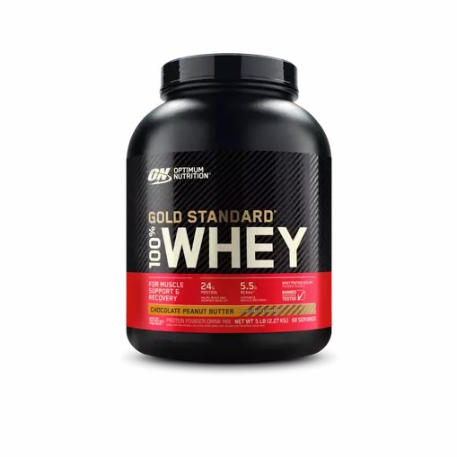 Optimum Nutrition GOLD STANDARD 100% WHEY™ Chocolate Peanut Butter 5 lb (68 Servings) | 91605YQPJ