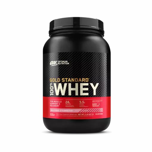 Optimum Nutrition GOLD STANDARD 100% WHEY™ Delicious Strawberry 2 lb (29 Servings) | 06179ZDIS