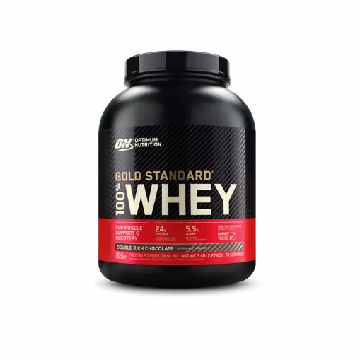 Optimum Nutrition GOLD STANDARD 100% WHEY™ Double Rich Chocolate 5 lb (74 Servings) | 15326EBYX