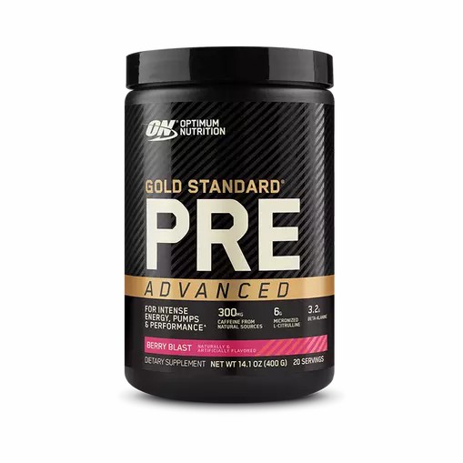 Optimum Nutrition GOLD STANDARD® Pre Advanced Berry Blast 0.88 lb (20 Servings) | 70689UERQ