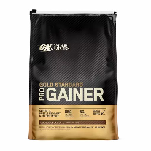 Optimum Nutrition GOLD STANDARD® Pro Gainer Double Chocolate 10.19 lb (28 Servings) | 06978HADO