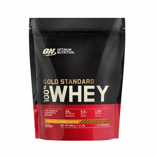 Optimum Nutrition Gold Standard 100% Whey Protein Powder Chocolate Peanut Butter 480 grams (15 Servings) | 53128HLPW