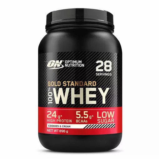 Optimum Nutrition Gold Standard 100% Whey Protein Powder Cookies & Cream 896 grams (28 Servings) | 71365PMOT