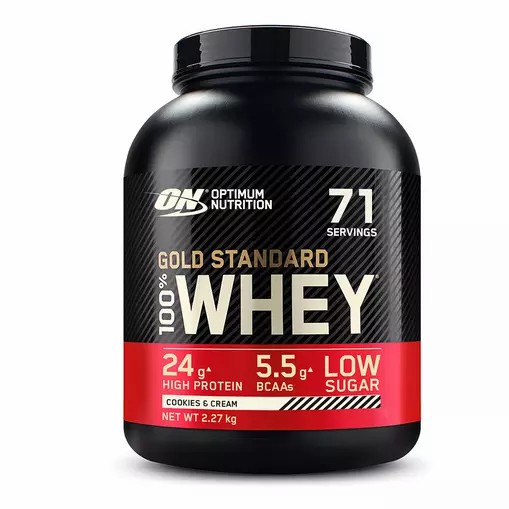 Optimum Nutrition Gold Standard 100% Whey Protein Powder Cookies & Cream 2.27 kg (71 Servings) | 36052KPWJ