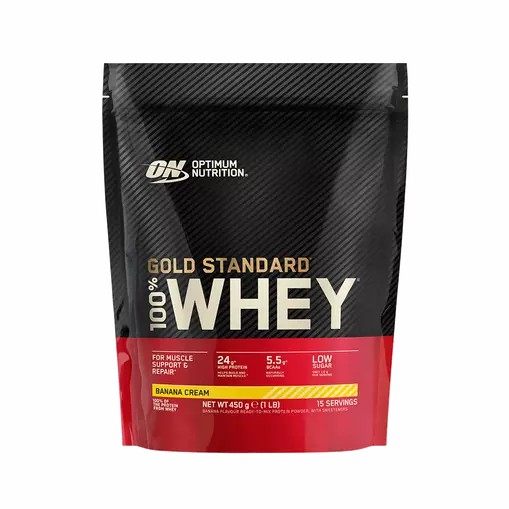 Optimum Nutrition Gold Standard 100% Whey Protein Powder Banana Cream 450 grams (15 Servings) | 18670LIHK