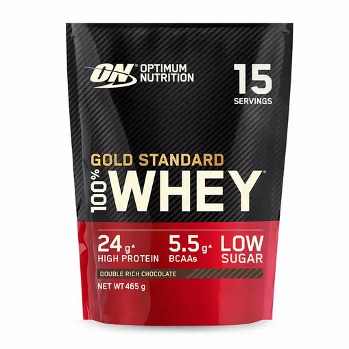 Optimum Nutrition Gold Standard 100% Whey Protein Powder Double Rich Chocolate 465 grams (15 Servings) | 18672FWTN