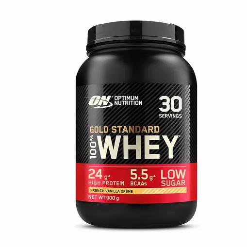 Optimum Nutrition Gold Standard 100% Whey Protein Powder French Vanilla 900 grams (30 Servings) | 07381QELF