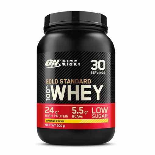 Optimum Nutrition Gold Standard 100% Whey Protein Powder Banana Cream 900 grams (30 Servings) | 92043VRDB