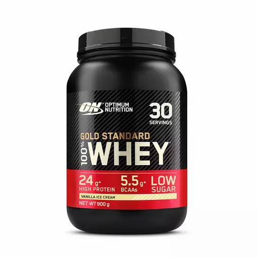 Optimum Nutrition Gold Standard 100% Whey Protein Powder Vanilla Ice Cream 900 grams (30 Servings) | 94163UDPO