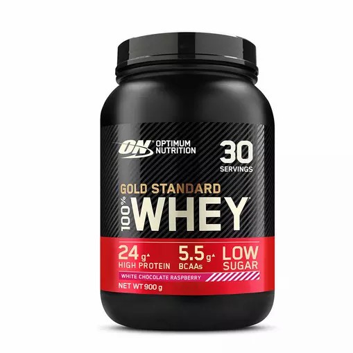 Optimum Nutrition Gold Standard 100% Whey Protein Powder White Chocolate Raspberry 900 grams (30 Servings) | 84716EQCL