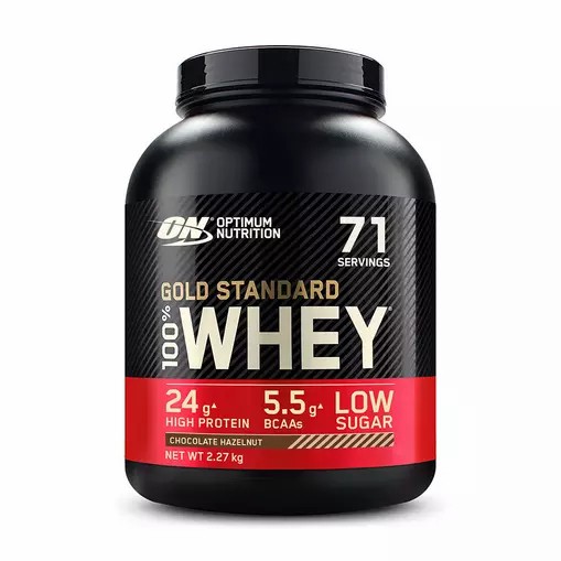 Optimum Nutrition Gold Standard 100% Whey Protein Powder Chocolate Hazelnut 2.27 kg (71 Servings) | 24685QKCY