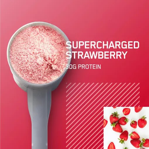 Optimum Nutrition PLATINUM HYDROWHEY™ Supercharged Strawberry 1.76 lb (20 Servings) | 93405SXHB