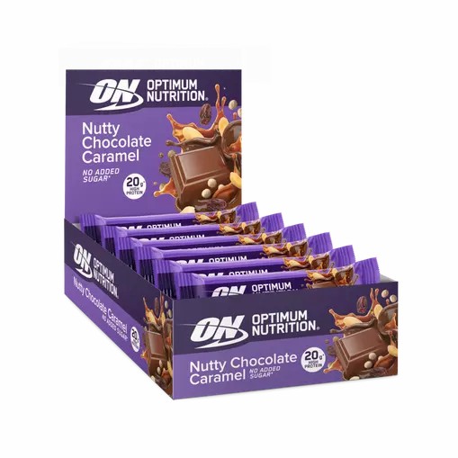 Optimum Nutrition Protein Bar Nutty Chocolate Caramel 700 grams (10 Bars) | 13625UAXO