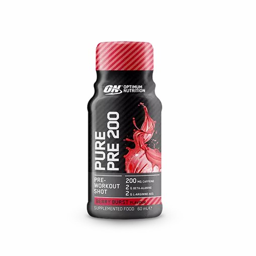 Optimum Nutrition Pure Pre 200 Pre-Workout Shot Berry 60ml (12 shots) | 69710YHMD