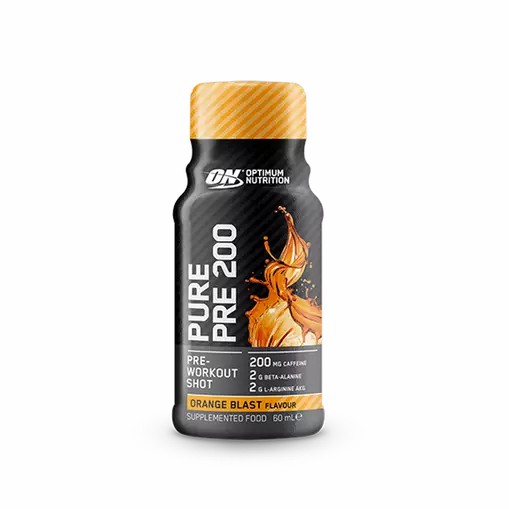 Optimum Nutrition Pure Pre 200 Pre-Workout Shot Orange 60ml (12 shots) | 27958HYJS